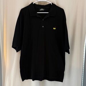 Classic Black Polo Shirt with Embroidered Logo